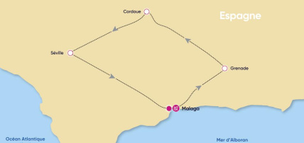 Autotour Ma Douce Andalouse 3* by Ôvoyages, Circuit Espagne & ses îles, Andalousie, Malaga et sa région par Ôvoyages Autotour Ma Douce Andalouse 3* by Ôvoyages, Circuit Espagne & ses îles, Andalousie, Malaga et sa région par Ôvoyages