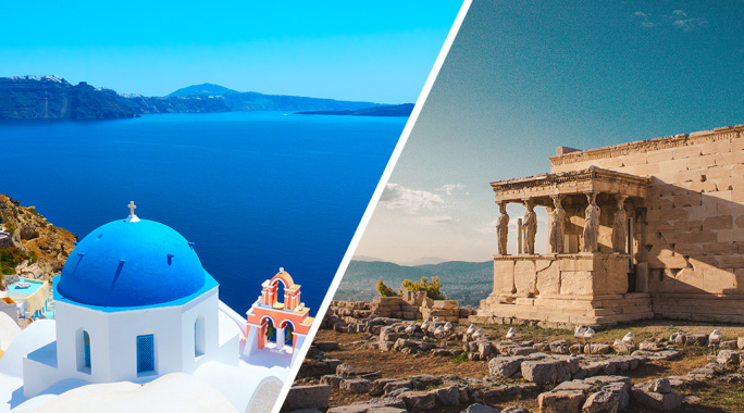 Combiné Athènes, Île de Santorin & île de Naxos 2* ou 3*, Combiné Grèce & ses îles, Cyclades, Santorin par Ôvoyages Combiné Athènes, Île de Santorin & île de Naxos 2* ou 3*, Combiné Grèce & ses îles, Cyclades, Santorin par Ôvoyages